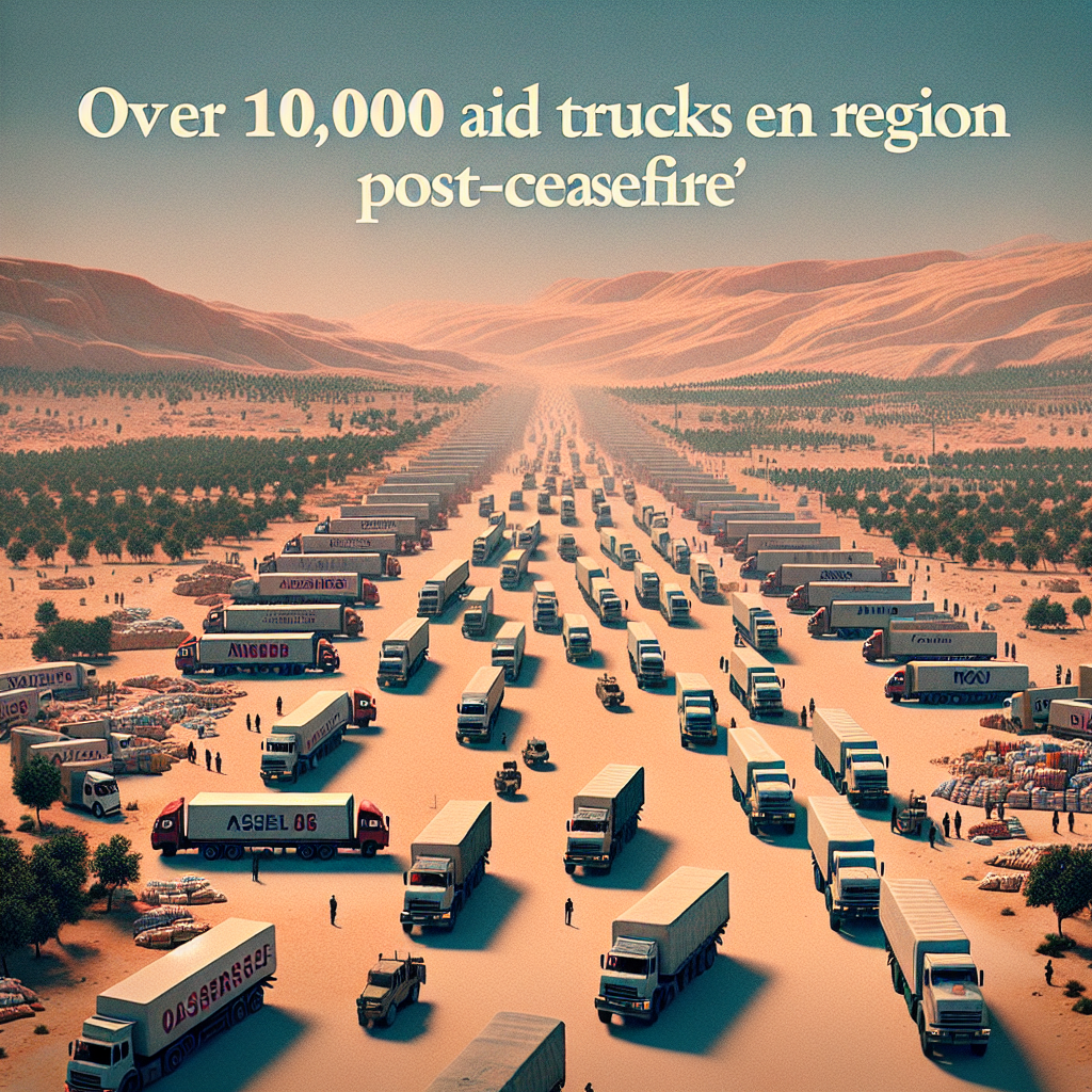 UN Reports Over 10,000 Aid Trucks Entered Gaza Post-Ceasefire