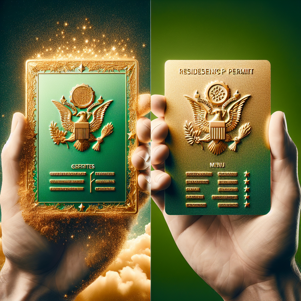 Understanding the Differences Between Gold and Green Cards in the New Residency Permit Plan