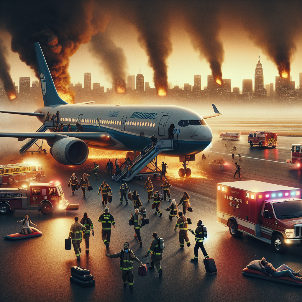 United Airlines Flight Evacuated After Fire on Runway in Houston