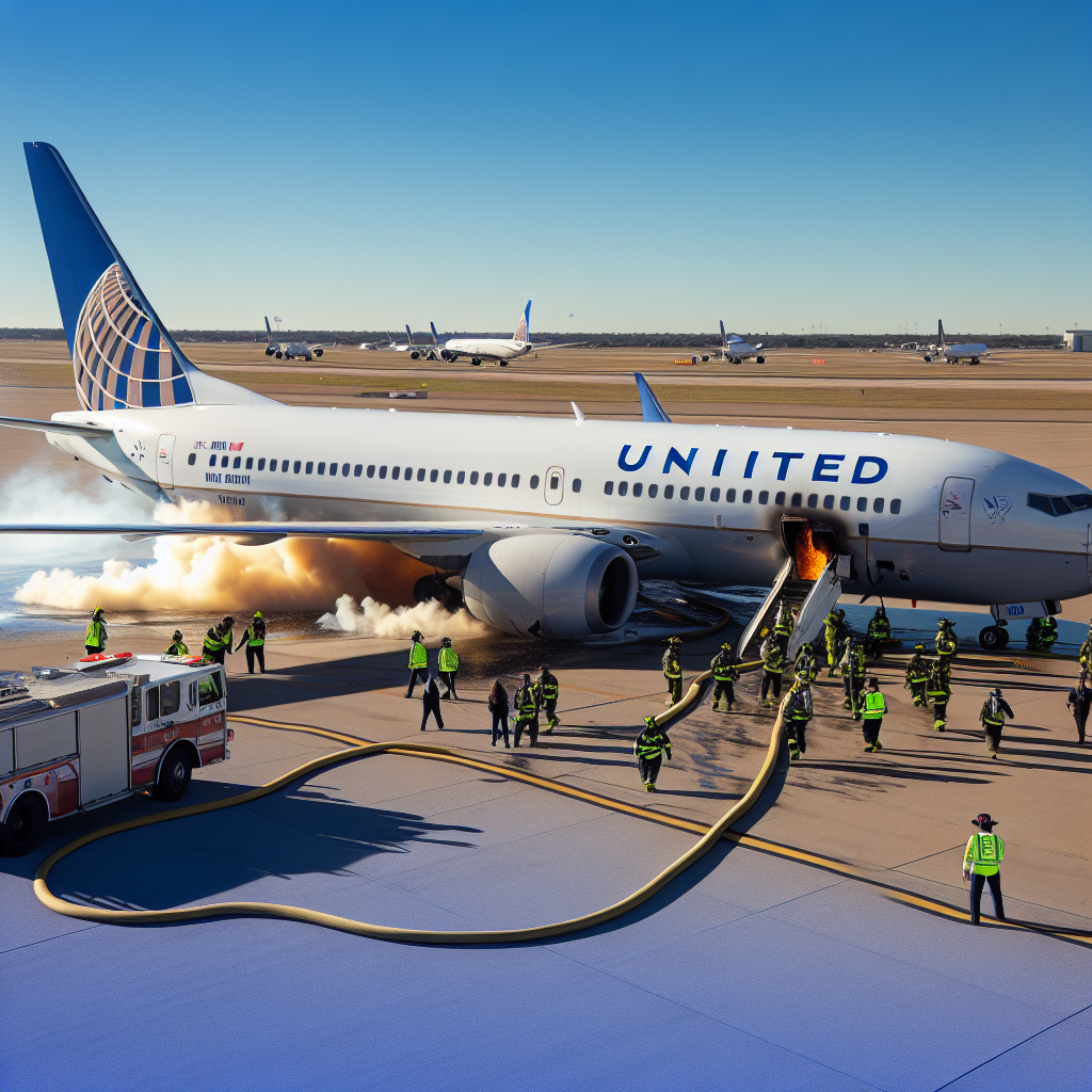 United Airlines Flight Evacuated on Runway After Fire Incident from Houston to New York