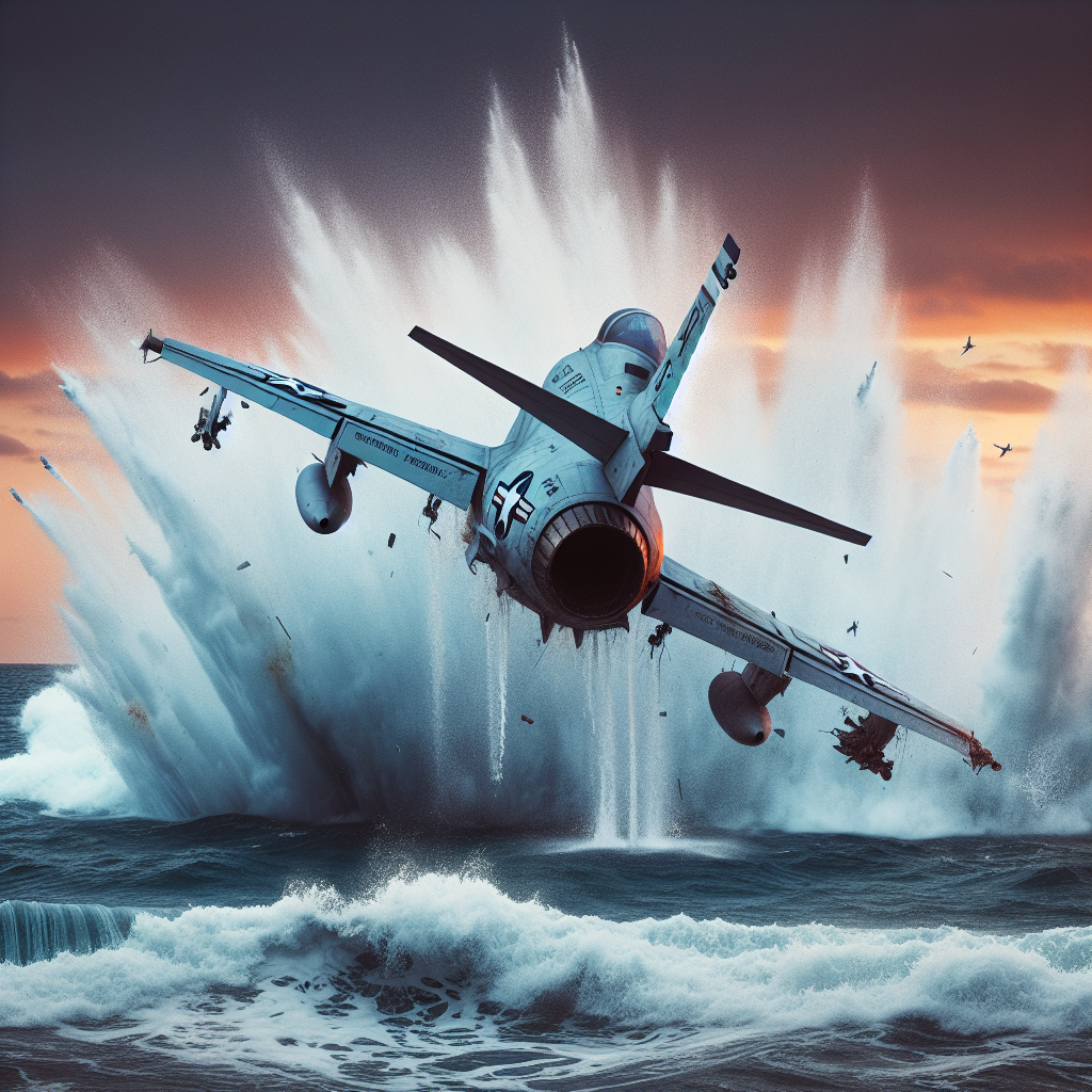 US Electronic Warfare Jet Crashes into Water (VIDEOS)