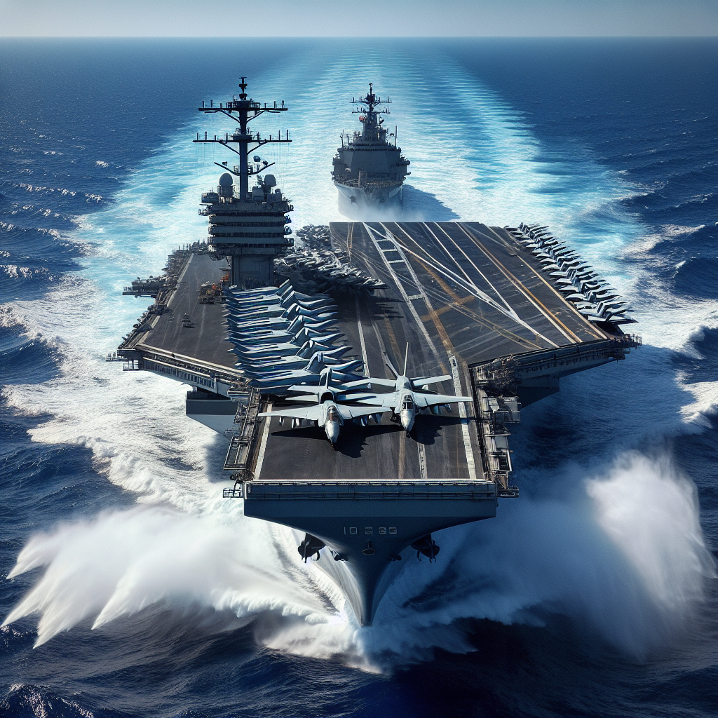 US Navy Aircraft Carrier and Merchant Vessel Involved in Mediterranean Collision