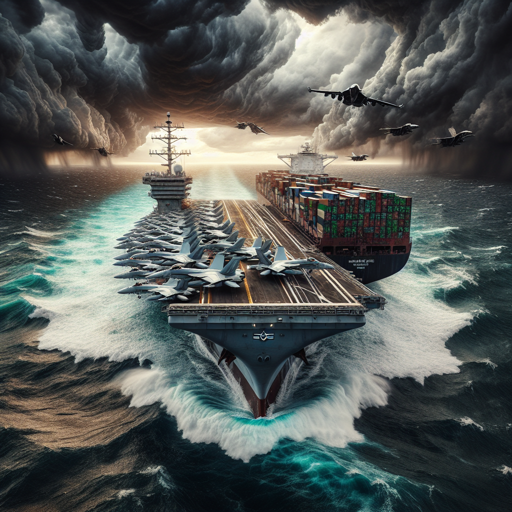 US Navy Aircraft Carrier Involved in Collision with Cargo Vessel