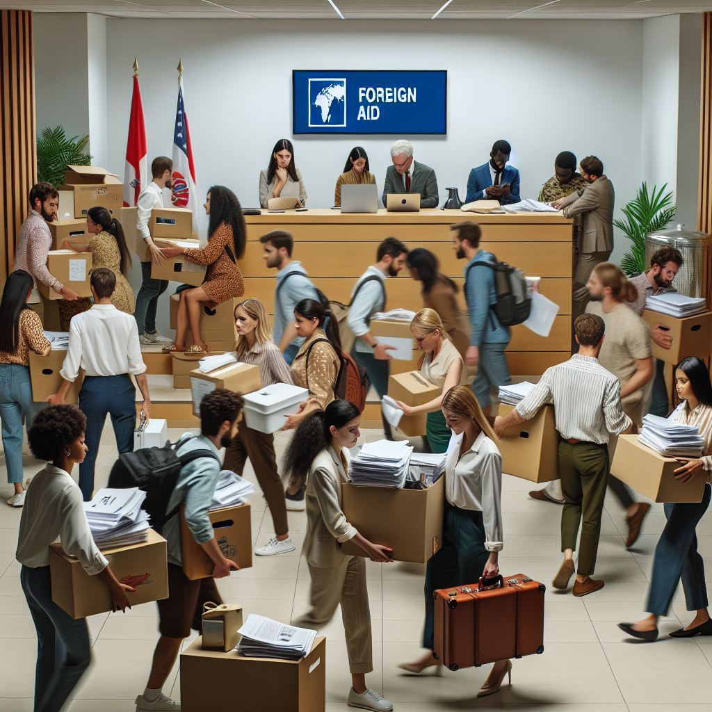 USAID Employees Bid Farewell to Headquarters Amidst Trump’s Foreign Aid Reductions