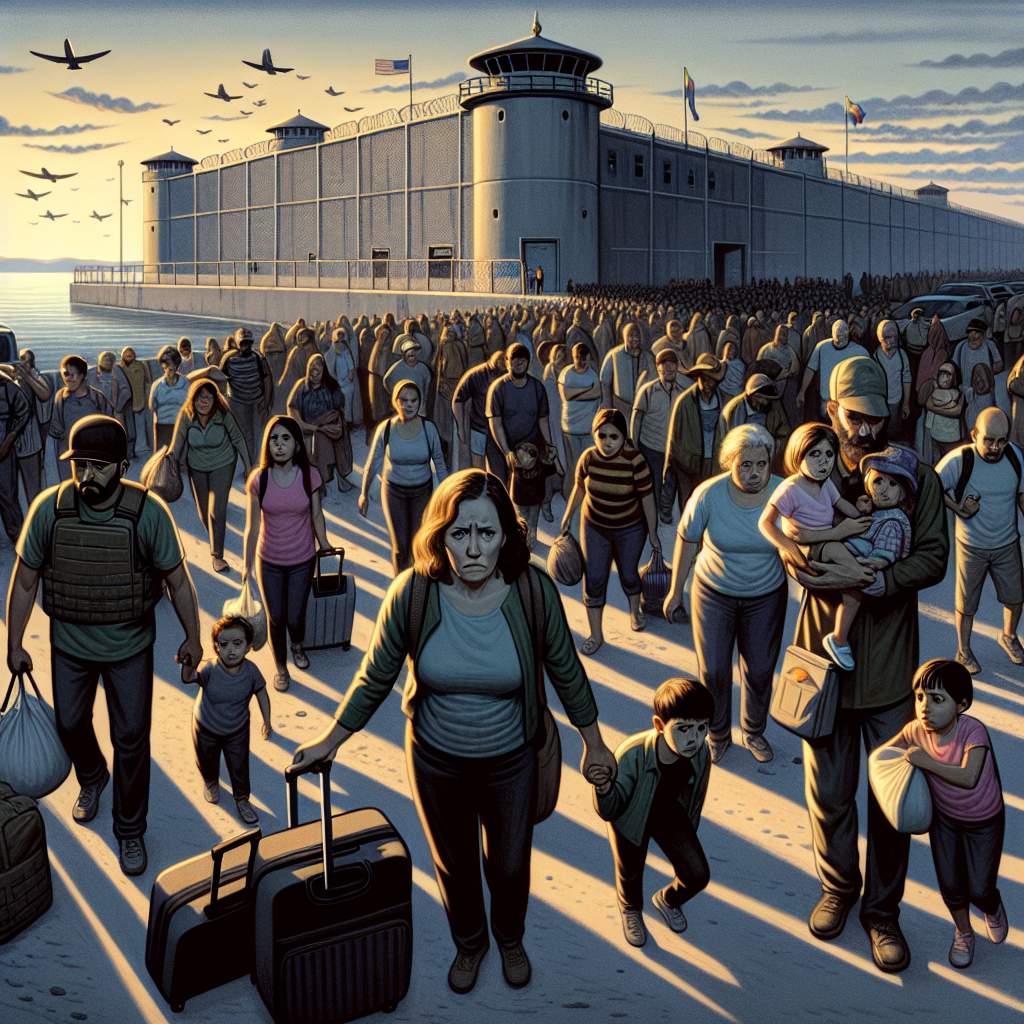 Venezuelan Immigrants with Deportation Orders Arrive at Guantanamo Bay