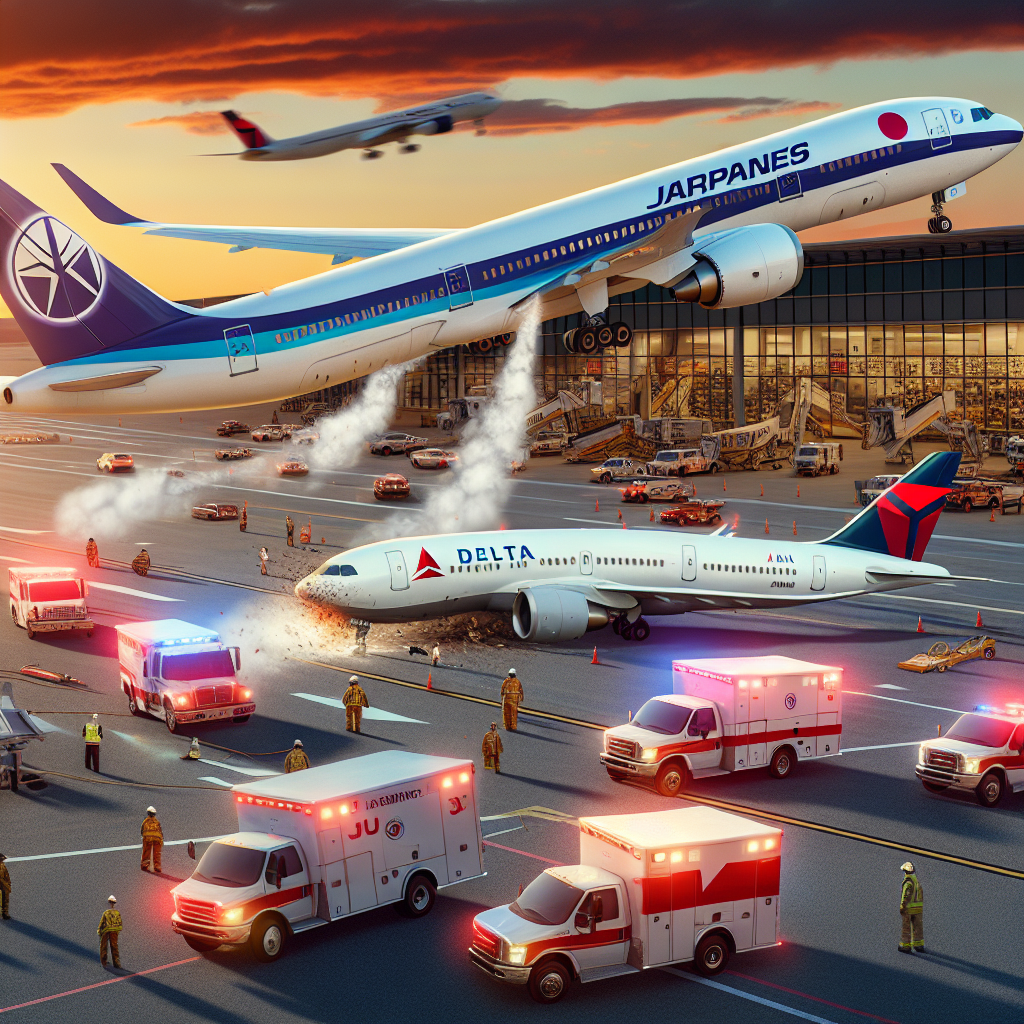 Video: Collision Between Japan Airlines and Delta Planes in the US