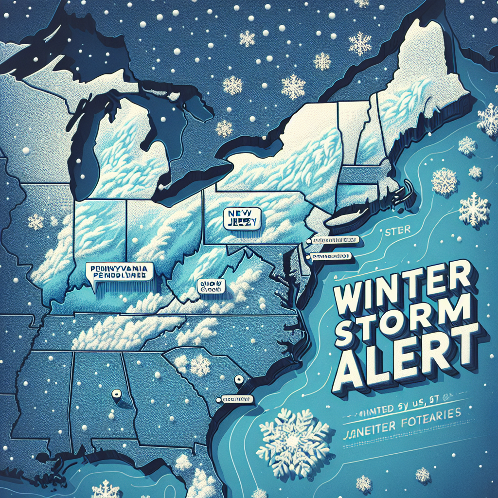 Winter Storm Alert: Snow Forecasted for Pennsylvania and New Jersey