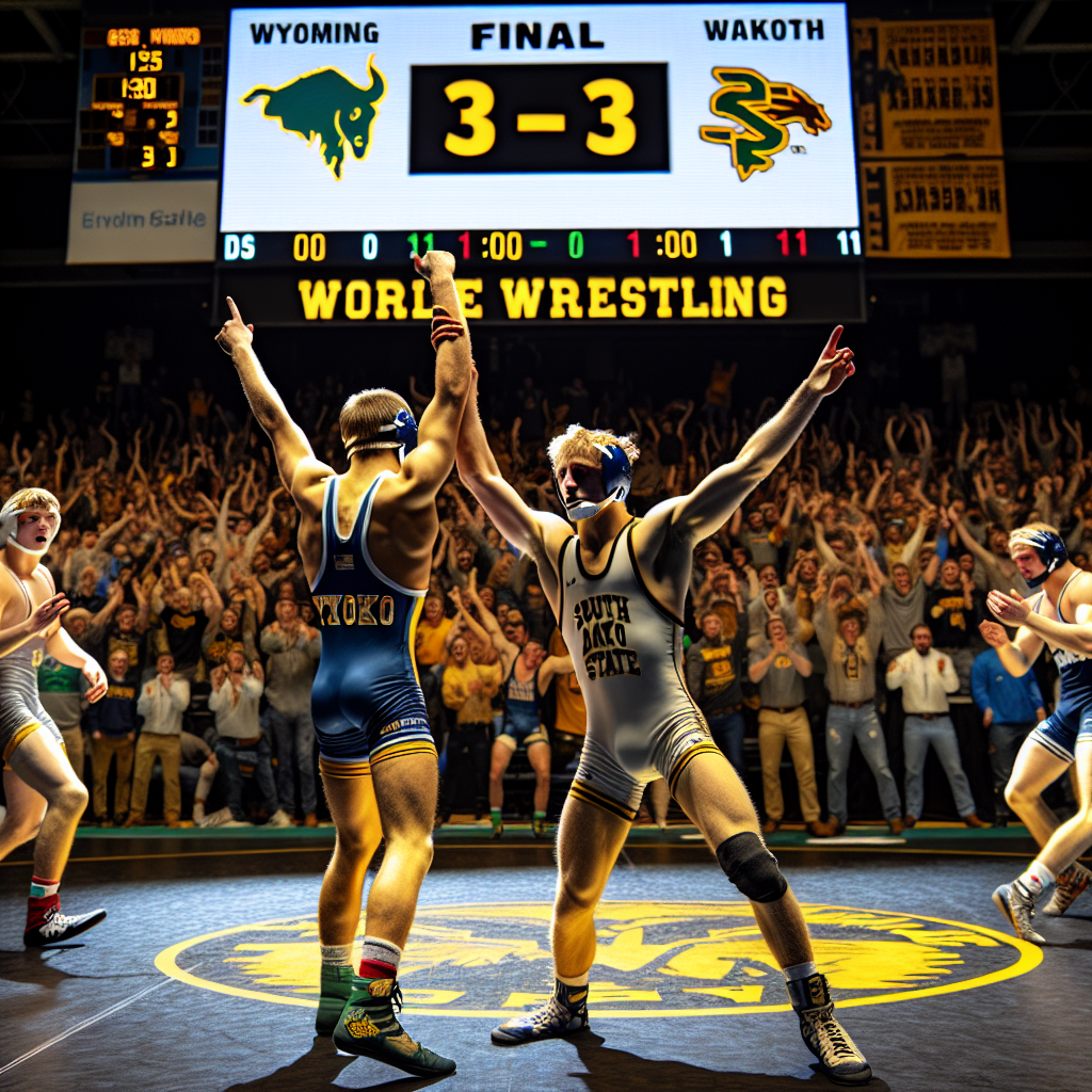 Wyoming Wrestling Defeated by No. 11 South Dakota State, 31-3