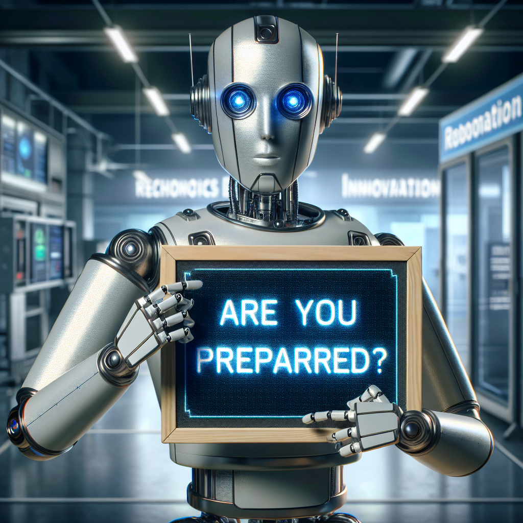 Advanced Robot Issues Ominous Job Alert: "Are You Prepared?"