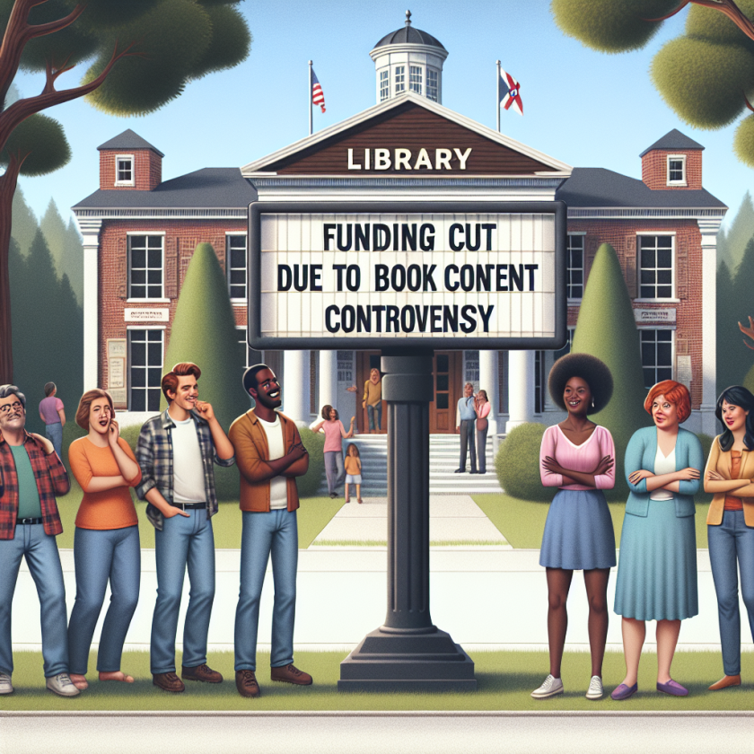 Alabama Board Cuts Funding to Local Library Amid Controversy Over Book Content