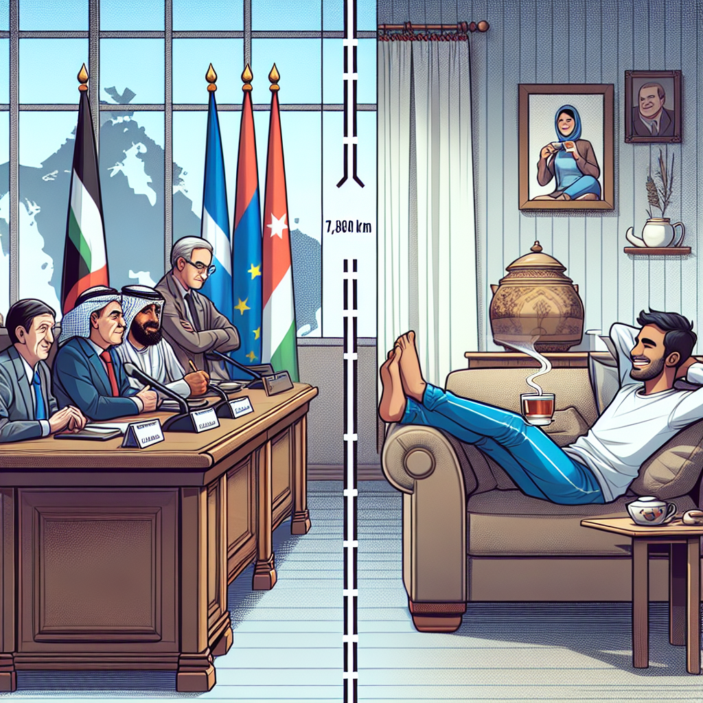 Diplomatic Tensions at the White House and a Contented Man 7,800 Km Away