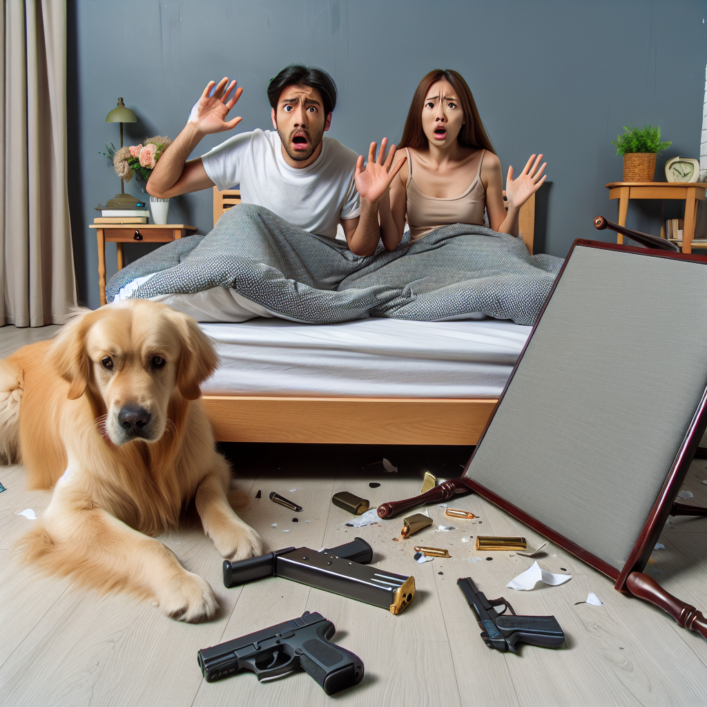 Dog Accidentally Fires Gun, Injures Man in Bed with Girlfriend