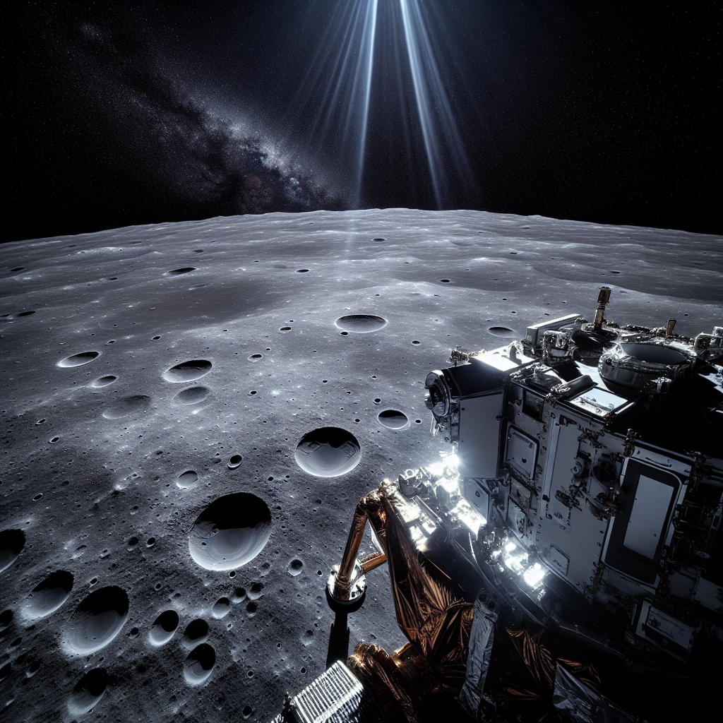 First Lunar Image Captured by Blue Ghost