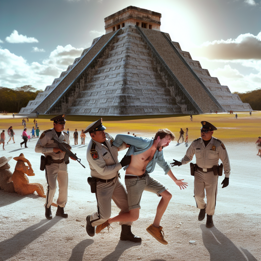 German Visitor Detained for Scaling Restricted Chichen Itza Pyramid