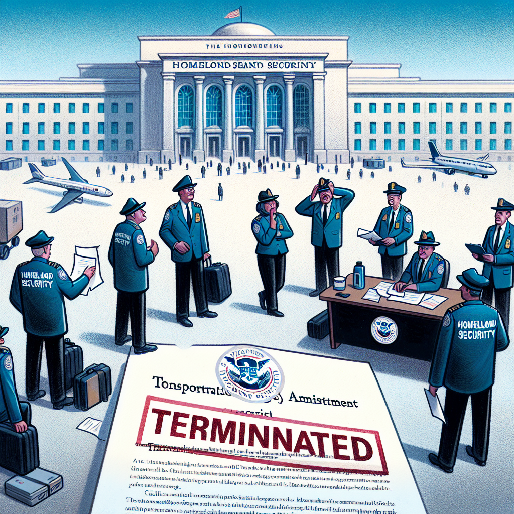 Homeland Security Terminates TSA Staffers' Collective Bargaining Agreement