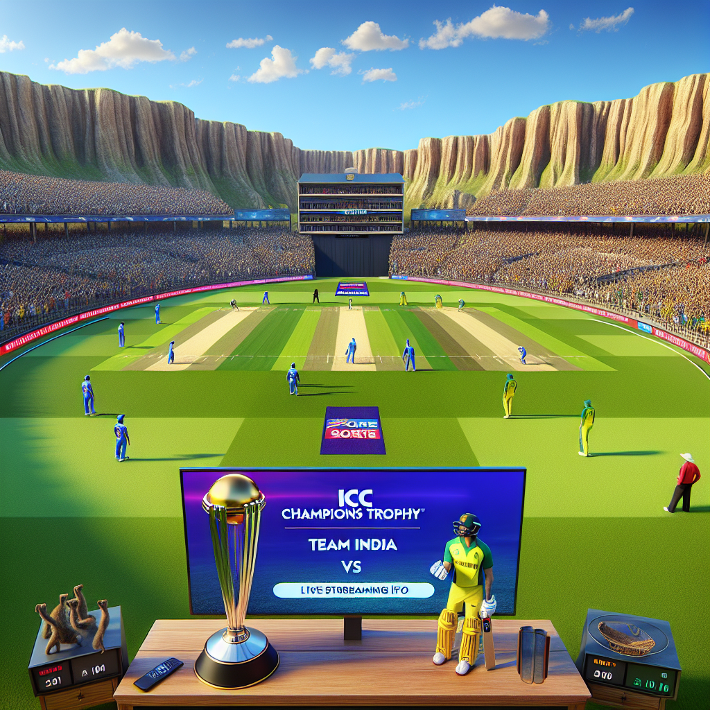 India vs Australia: ICC Champions Trophy 2025 - Match Details and Streaming Info