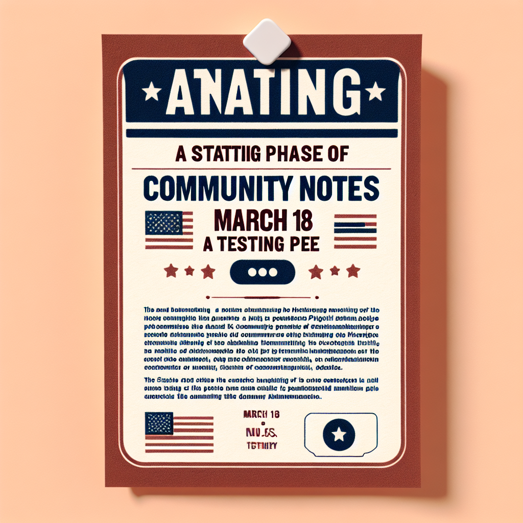 Meta to Launch Community Notes Testing in the US Starting March 18