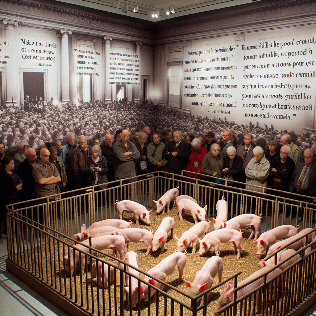 Outrage Erupts Over Danish Exhibit Featuring Starving Piglets: "This Is Criminal"