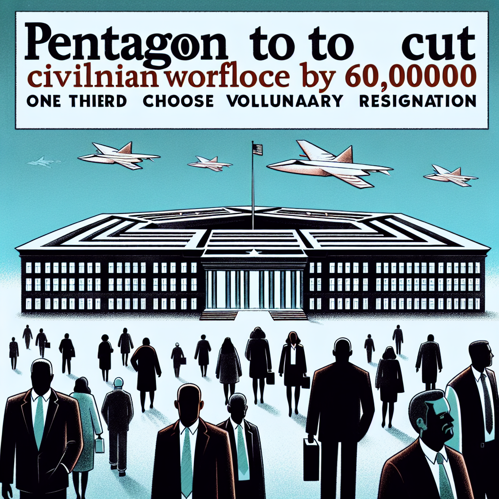 Pentagon Plans to Reduce Civilian Workforce by 60,000, One-Third Opt for Voluntary Resignation