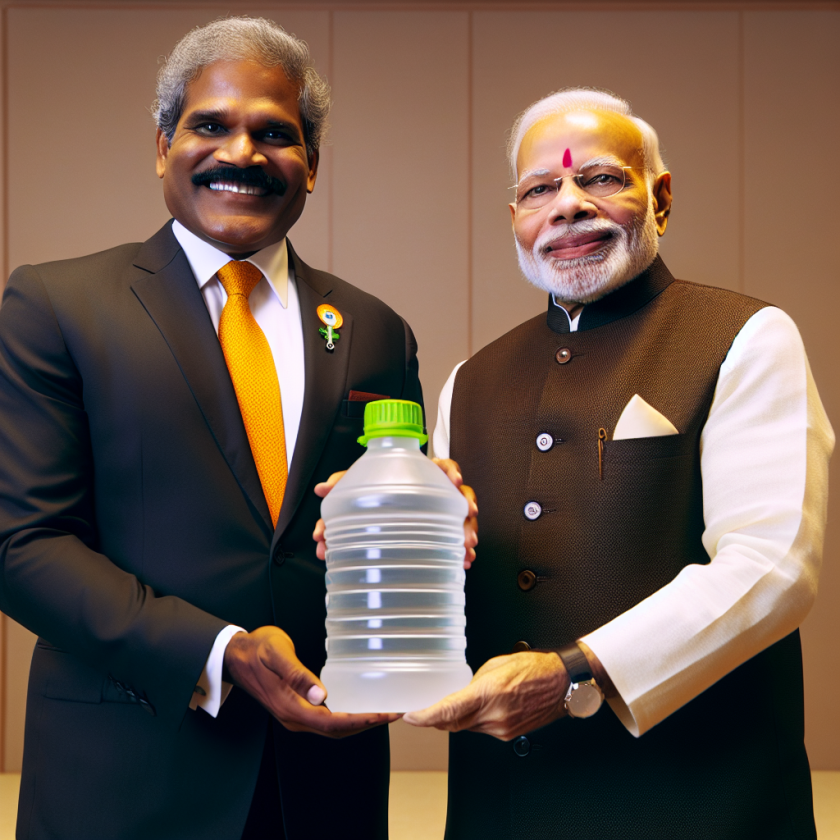 PM Modi Presents 'Maha Kumbh Water' to Mauritius President Dharam Gokhool