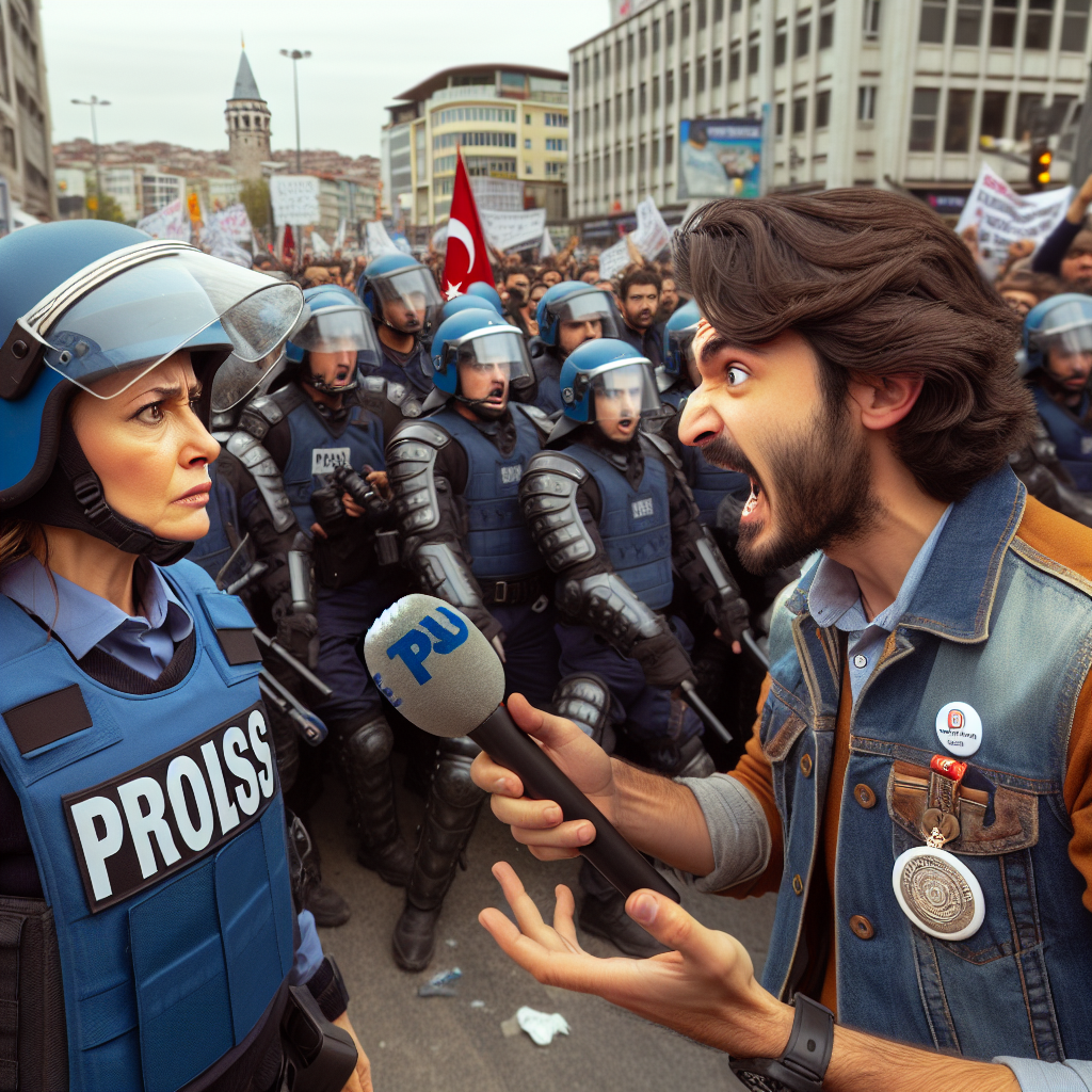 Police Confront RT Reporter Amid Istanbul Protests