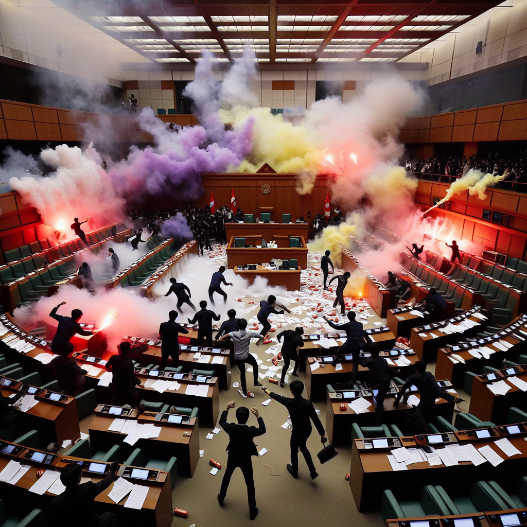 Serbian Opposition Sparks Chaos in Parliament with Flares and "Tear Gas"