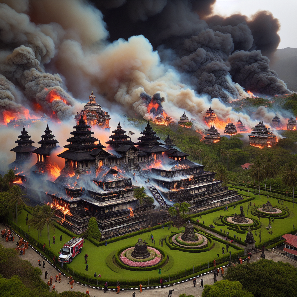 South Korea Wildfires Force Evacuation of UNESCO Site and Destroy Temple