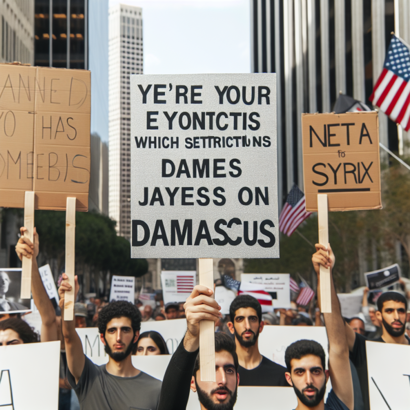 Syrian-American Jews Urge White House to Lift Sanctions for Damascus Rebuilding Efforts