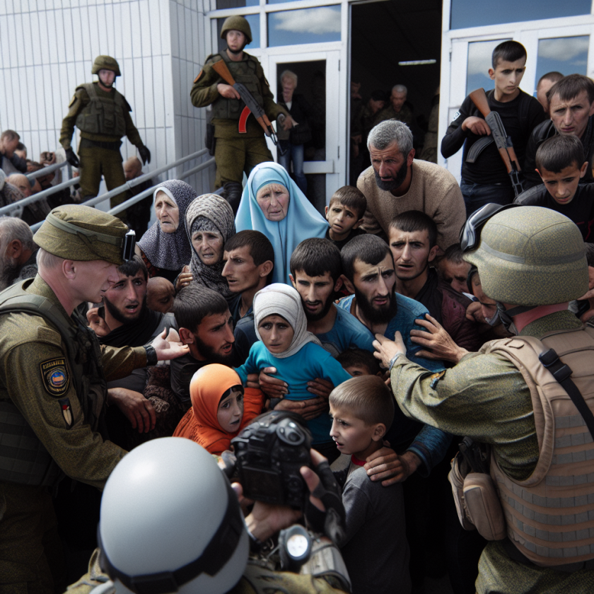 Syrian Refugees Seek Safety at Russian Military Base (VIDEOS)