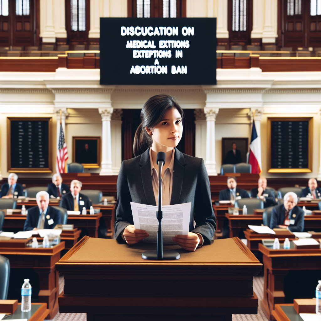 Texas Legislator Proposes Bill to Define Medical Exceptions in Abortion Ban