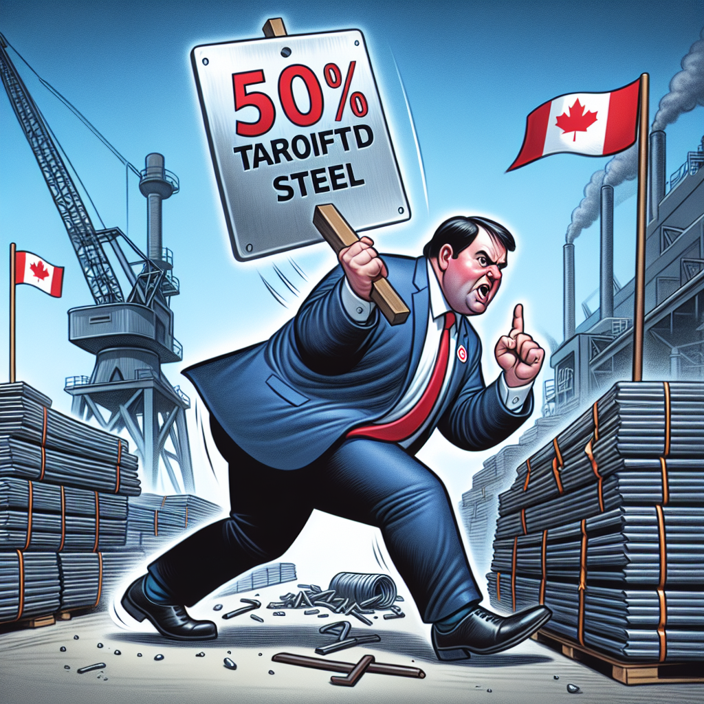 Trump Escalates Trade Tensions with 50% Tariff on Canadian Steel Imports