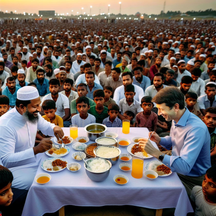 UN Chief and Muhammad Yunus Host Iftar for 100,000 Rohingya in Bangladesh