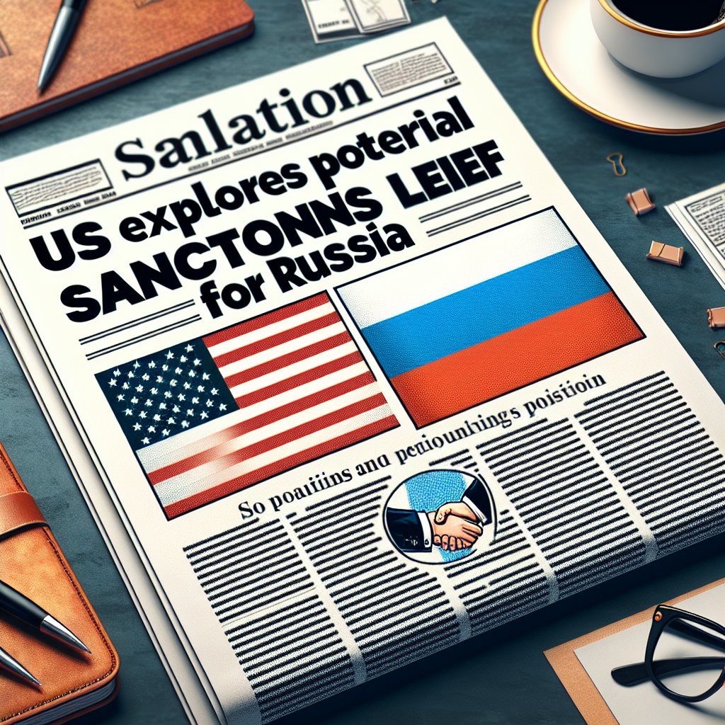 US Explores Potential Sanctions Relief for Russia: Report
