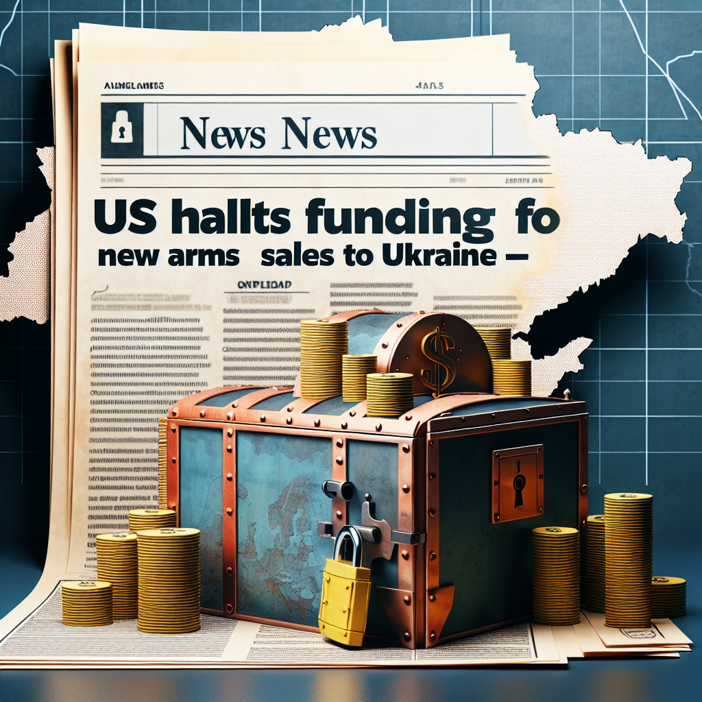 US Halts Funding for New Arms Sales to Ukraine – Report