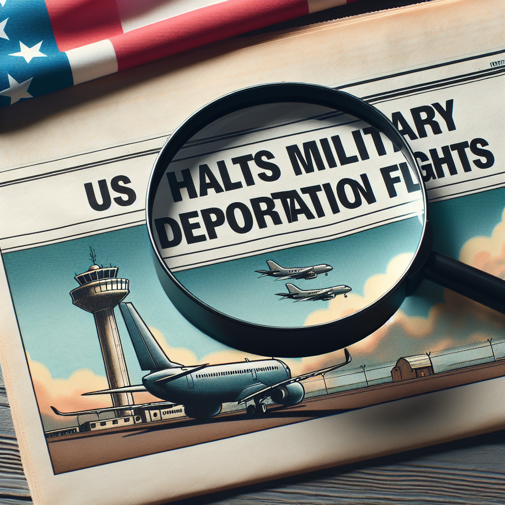 US Halts Military Deportation Flights: Report