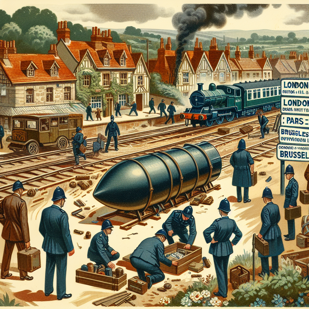 World War II Bomb Disrupts Rail Services in France, UK, and Belgium