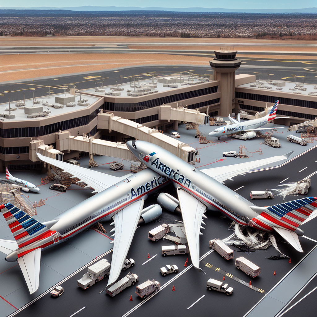 American Airlines Aircrafts Collide Wings at Washington Airport