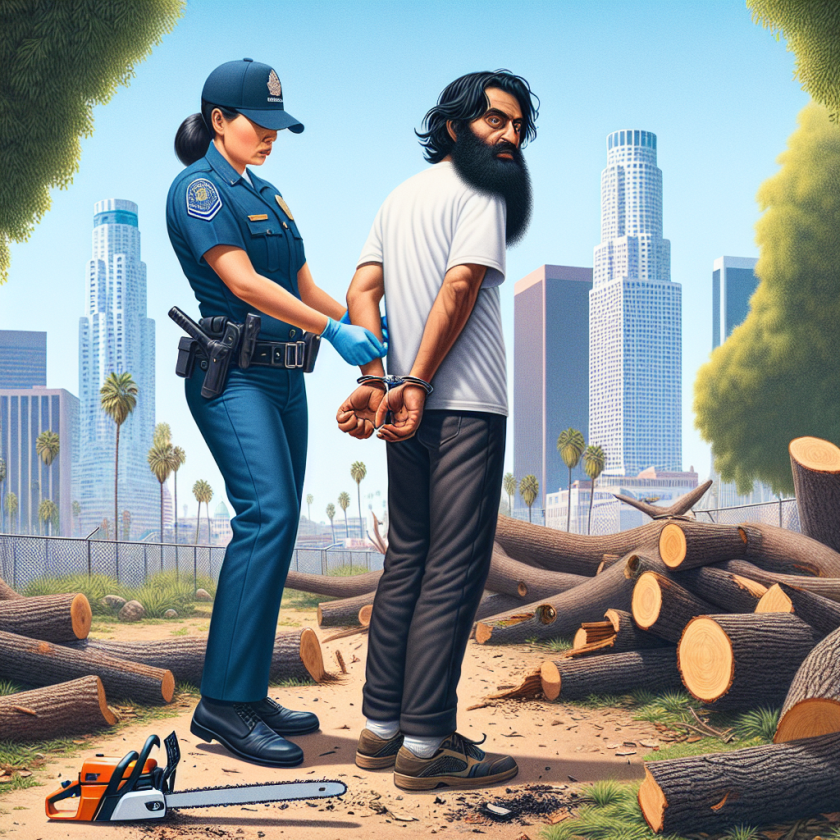 Chainsaw Vandal Arrested for Cutting Down Trees Across Los Angeles