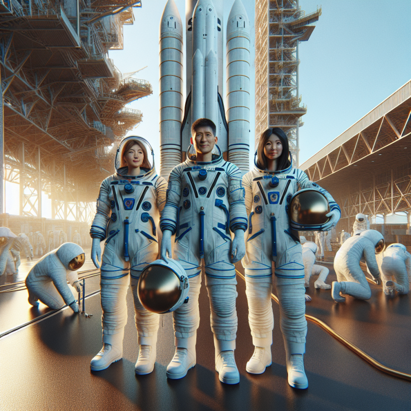 Chinese Astronauts Prepare for Space Station Launch