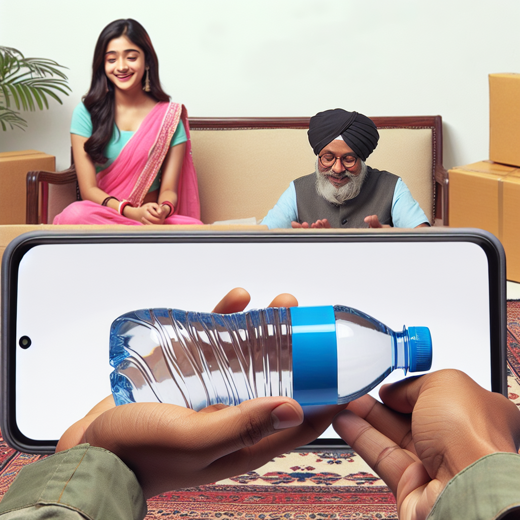 "From India to Hania Aamir: Viral Video of Water Bottle Parcel"