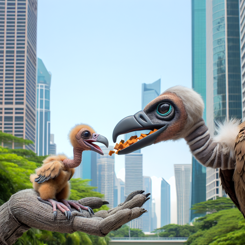 Hand Puppet Feeding: The Unique Approach of a New York Zoo to Nurture a Baby Vulture