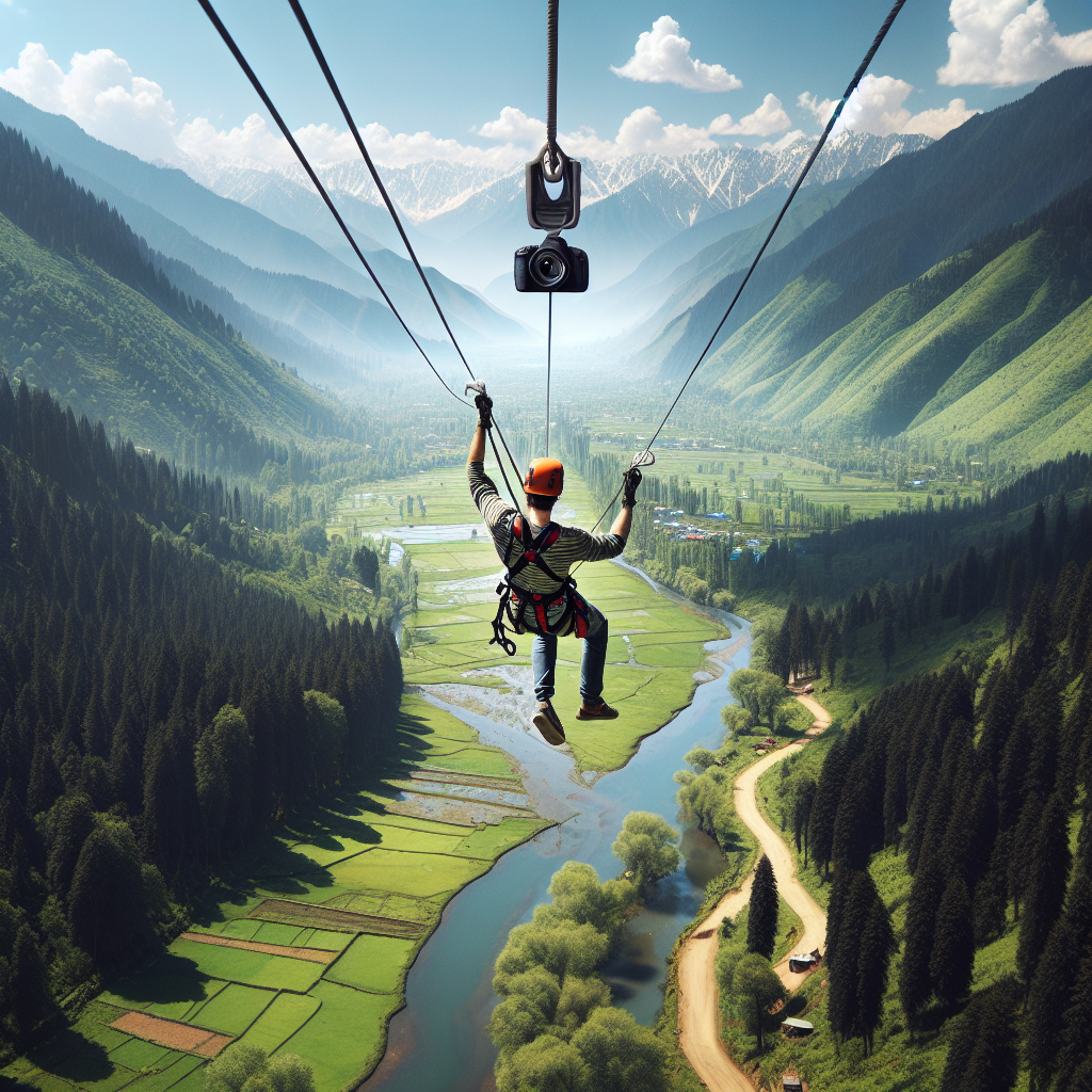 Indian Tourist Captures Kashmir Attack While on Zipline Adventure