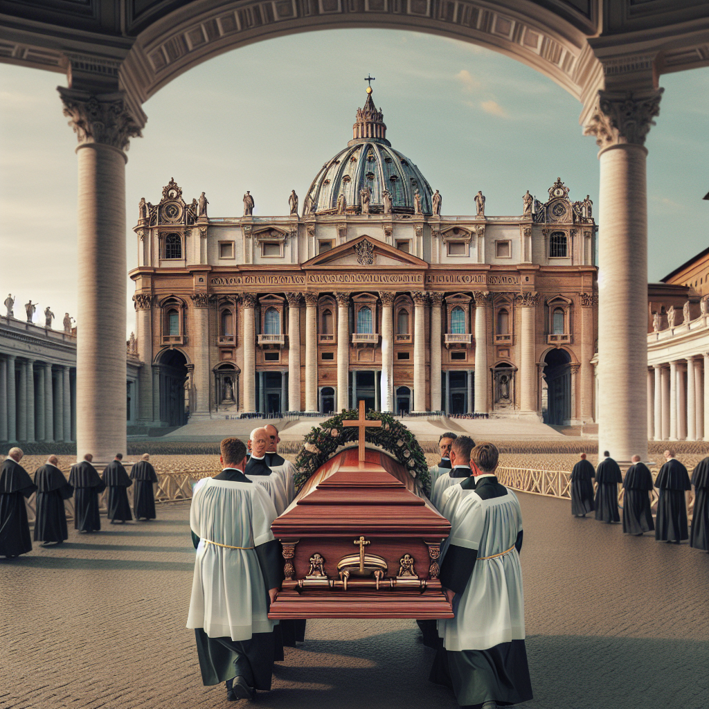Pope Francis's Coffin Transported to St. Peter's Basilica