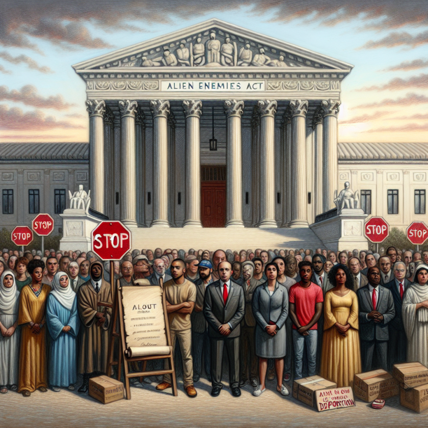 Supreme Court Temporarily Halts New Deportations Under Alien Enemies Act