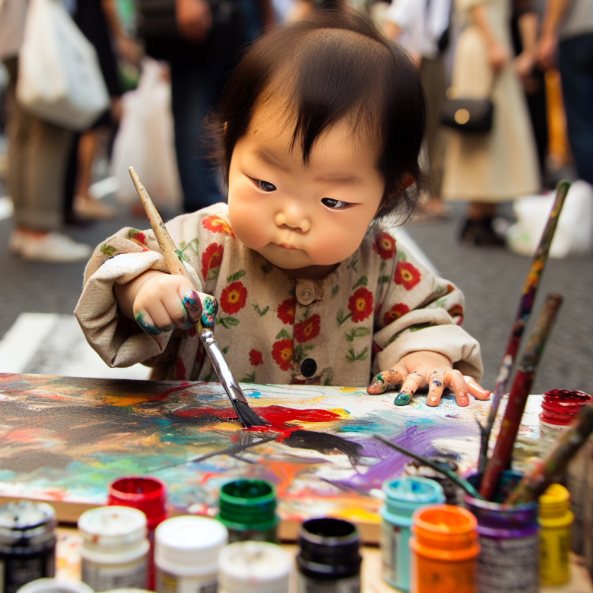 Tokyo's Rising Art Sensation: One-Year-Old Thumbelina