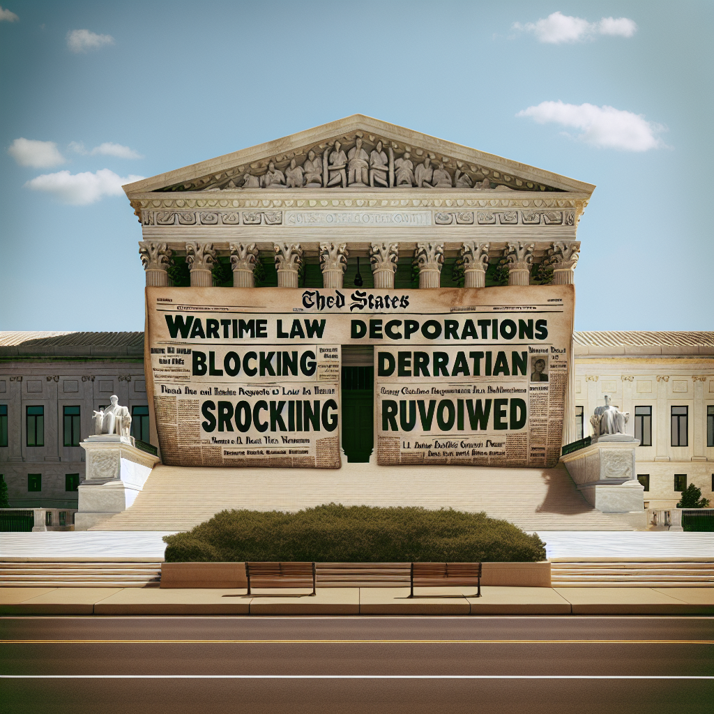 US Supreme Court Overturns Wartime Law Blocking Deportations