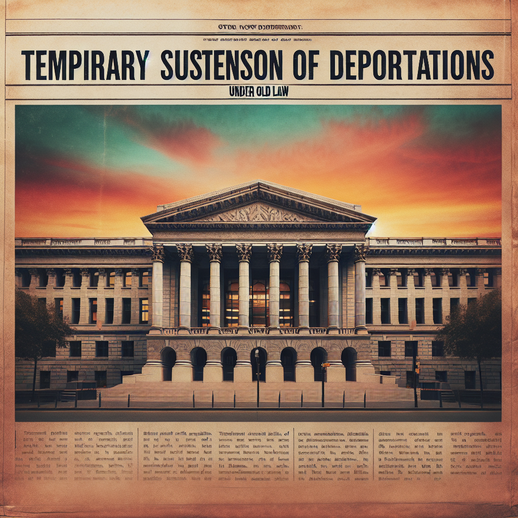 US Supreme Court Temporarily Suspends Deportations Under Old Law