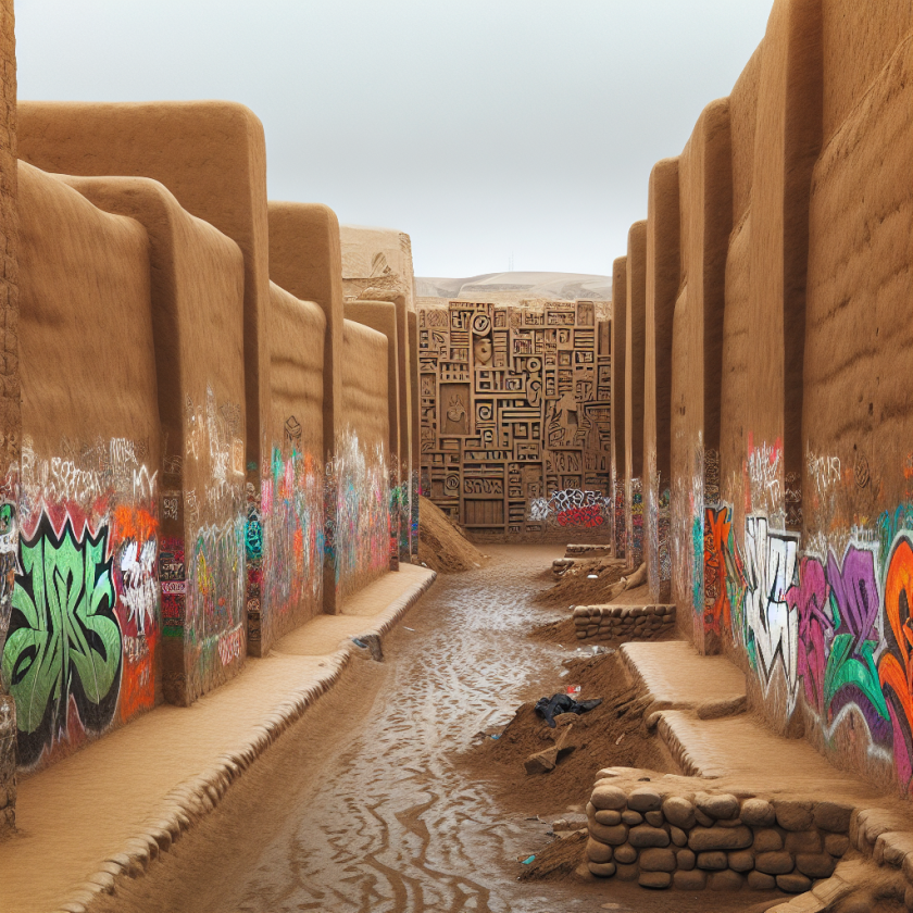 Chan Chan, Peru's UNESCO Site, Vandalized with Graffiti