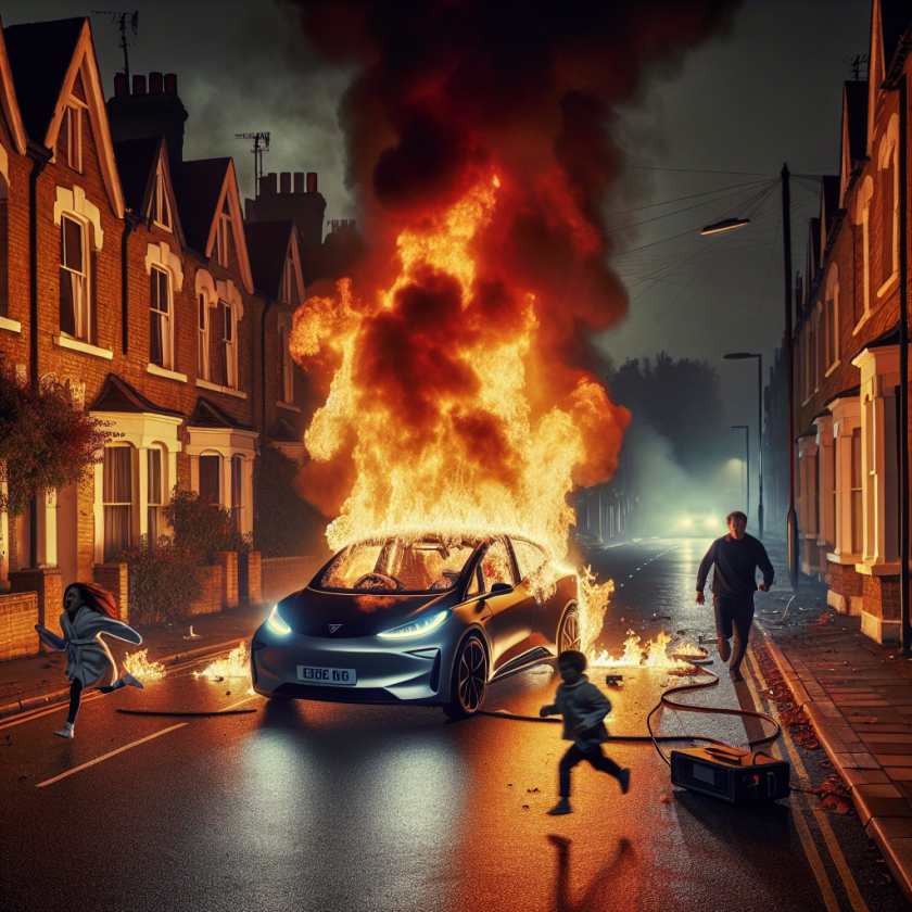 Electric Mercedes Car Worth Rs 50 Lakh Bursts Into Flames: UK Family Survives 'Bomb-Like' Blast