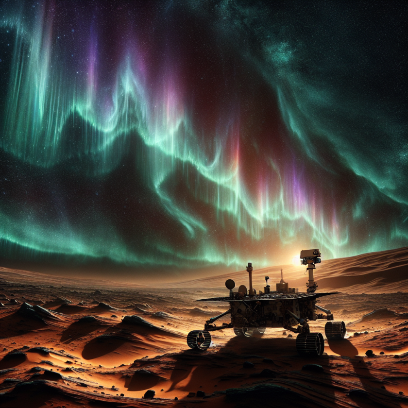 NASA Rover Captures First Visible Light Aurora on Mars